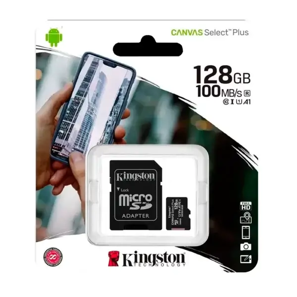 MEMORIA MICRO SD KINGSTON 128GB Canvas Select Plus